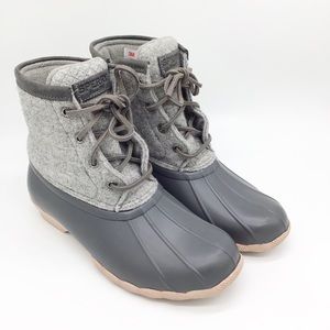 Sperry Duck Boot with Thinsulate Gray Snow Size 6